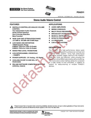 PGA2311UA/1K datasheet  